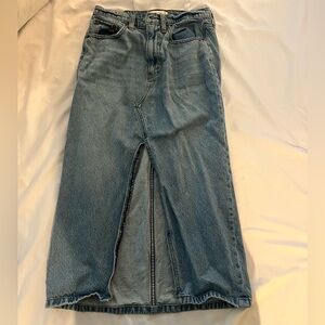 Abercrombie Denim Midi Skirt
